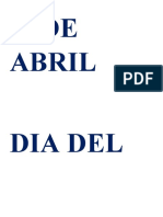 23 de Abril Dia Del Idioma Español