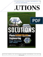 Solutions: Solutions Manual For Photovoltaic Systems Engineering 4Th Edition Messenger