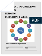 LM SHS Media and Information Literacy - Lesson 6