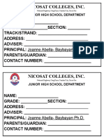 Nicosat Colleges, Inc.: Senior High School Department