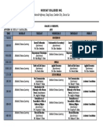 NICOSAT COLLEGES INC. GRADE 11 CHEERFUL ABM CLASS SCHEDULE