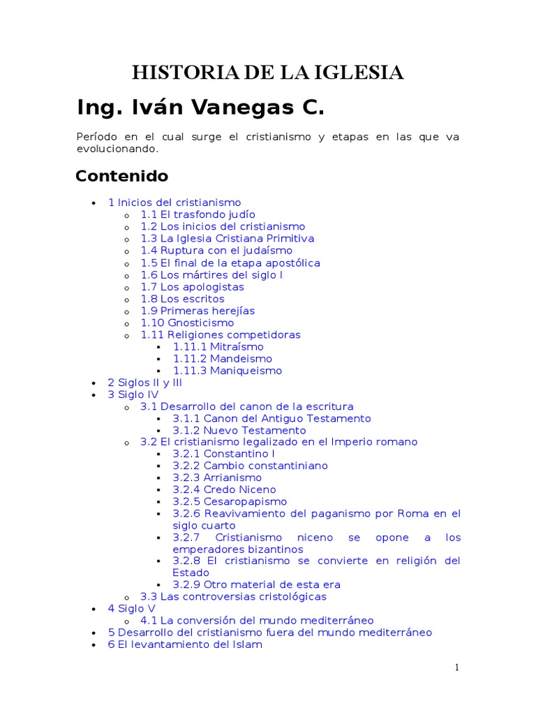 Historia de La Iglesia | PDF | protestantismo | Biblia