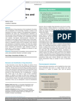 Mechanisms of Drug Interactions: Pharmacodynamics and Pharmacokinetics