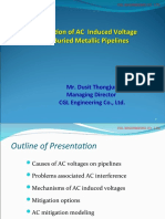 Mitigation of AC Induced Voltage On Buried Metallic Pipelines