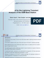 TLM Model For The Lightning Transient Analysis of The GSM Base Station