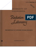 ucrl 5124 Phenomenology of Contained Nuclear Explosions 