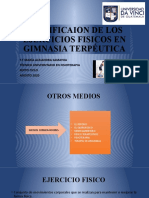 Clasificaion de Los Ejercicios Fisicos en Gimnasia Terpéutica