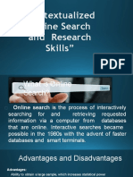 Contextualized Online Search and Research Skills