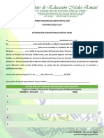 Autorización Impresa Concurso de Canto Virtual 2020 PDF