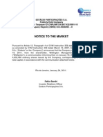 Estácio: Notice To The Market - Acquisition of Material Shareholding Interest (Art.12 of CVM Rule 358)