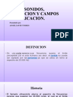 ULTRASONIDOS, Definicion y Campos de Aplicacion