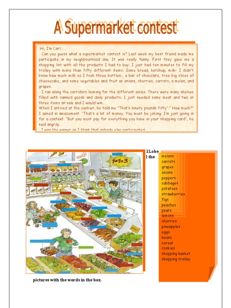 Supermarket Contest Shopping Guide | PDF | Food And Drink | Cooking