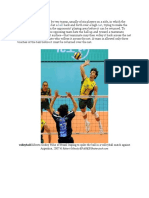 Volleyball, Game Played by Two Teams, Usually of Six Players On A Side, in Which The