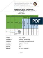 Informe de laboratorio N°12 Elaboración de identificación de impacto ambiental-Matriz de interacción