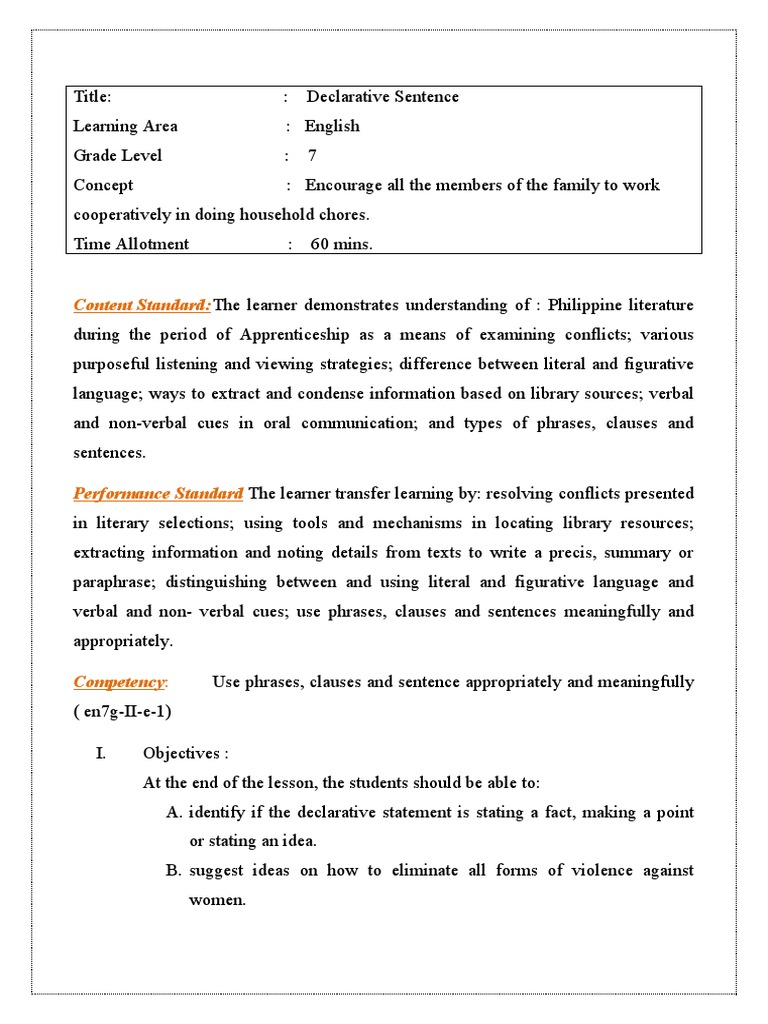GAD Integration in English Lesson Plan | PDF | Woman | Violence Against ...