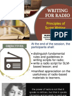 RBI Training 2020 Principles and Guidelines in Radio Scriptwriting (2)