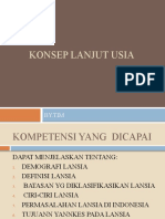 Konsep Lanjut Usia Dan Proses Penuaan