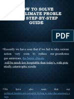 How To Solve The Climate Proble M: A Step-By-Step Guide
