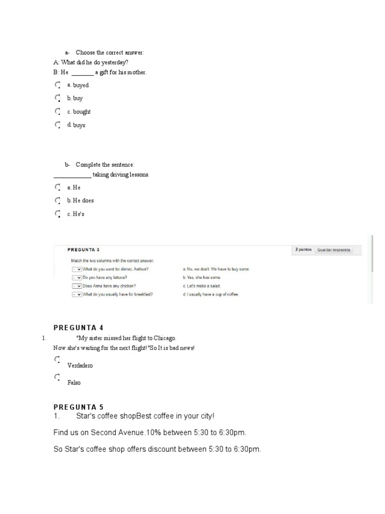 Choose The Correct Answer | PDF