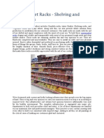 Supermarket Racks - Shelving and Accessories