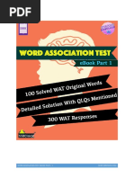 SSB Word Association Test Examples | PDF | Curiosity | Mahatma Gandhi