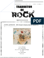 JOHN LENNON - #9 Dream [traducida al español] - EL TRADUCTOR DE ROCK.pdf