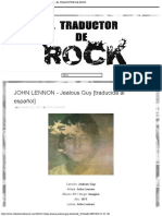 JOHN LENNON - Jealous Guy [traducida al español] - EL TRADUCTOR DE ROCK.pdf