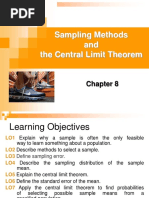 Sampling Methods and The Central Limit Theorem