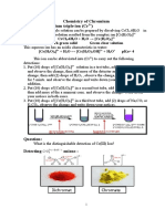 Chemistry of Chromium Detecting Chromium Triple Ion (CR)