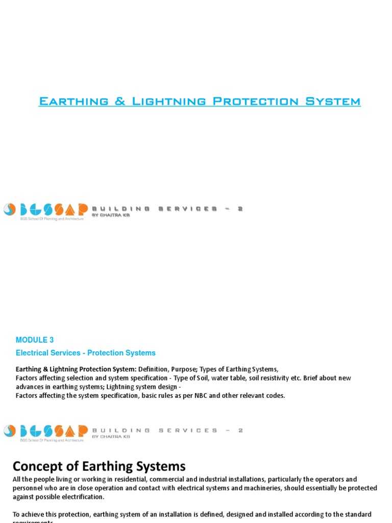Earthing & Lightning Protection Systems | PDF | Soil | Electrical ...