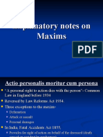 Notes On Maxims