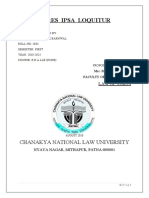 Res Ipsa Loquitur: Chanakya National Law University