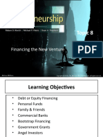 Topic 8: Financing The New Venture