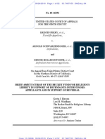 Brief of Amicus Curiae The Becket Fund For Religious Liberty in Support of Defendants-Intervenors-Appellants