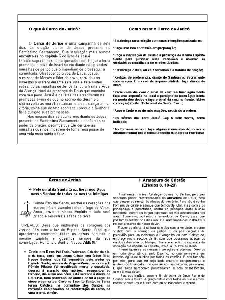 Cerco De Jerico Ii Download Grátis Pdf Josué Oração