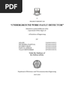 Underground Wire Fault Detector": A Project Report On