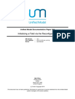 Initialising A Field Via The Reconfiguration: Unified Model Documentation Paper 302