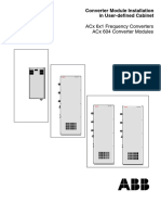 ACS 600 Converter Module Installation Manual Summary