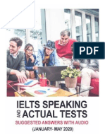 IELTS Speaking Actual Tests and Suggested Answers (January-May 2020)
