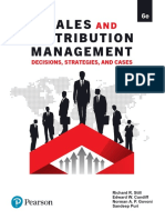 Sales and Distribution Management Decisions Strategies and Cases by Richard R. Still Edward W. 1