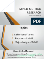 Mixed-Method Research: Erlinda Castro-Palaganas, PHD