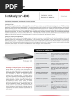 Fortianalyzer - 400B: Centralized Management Solutions For Fortinet Systems