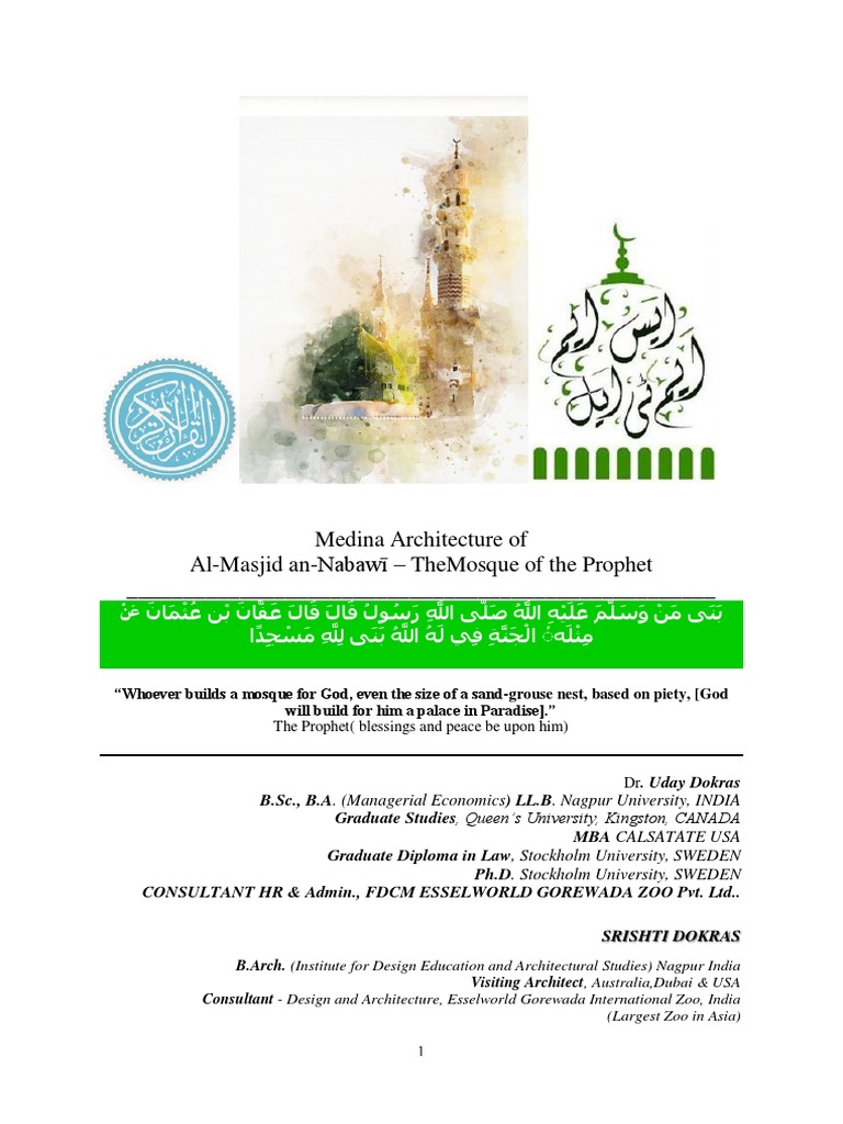 Architecture of the Prophet's Mosque | PDF | Muhammad | Mosque