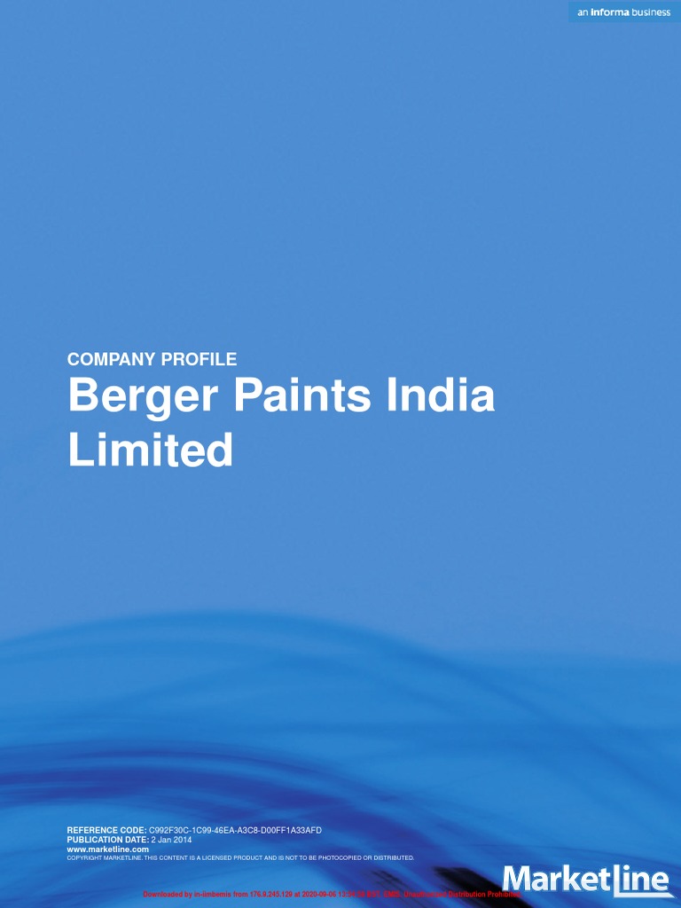 Berger Paints India Limited 2 PDF PDF Stocks Economic Growth