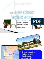 Calibrating Weighing Scales & Fuel Pumps