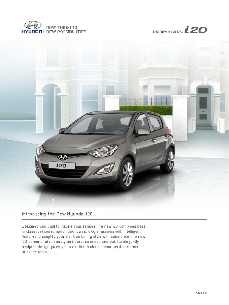 2025 Hyundai i20 Brochure Overview | PDF | Wheeled Vehicles | Transport