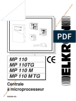 Elkron - Centrale MP 110 MP 110 TG MP 110 M MP 110 MTG - Notice Installation PDF