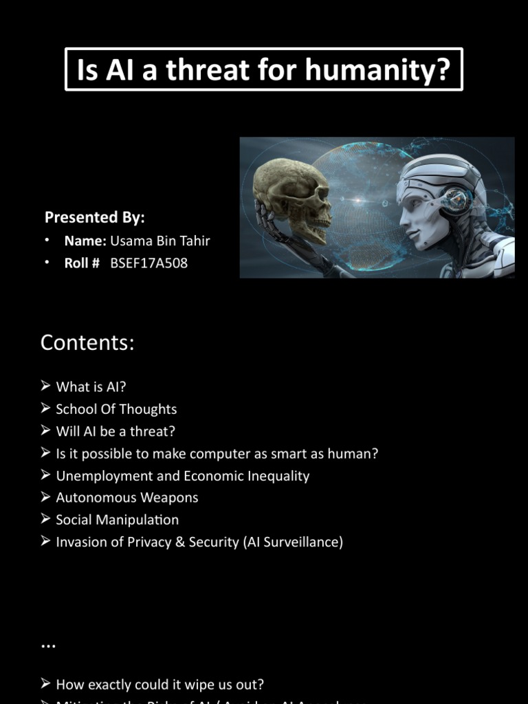 Is AI a Threat to Humanity? | PDF | Artificial Intelligence ...