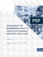 Aluminium Usage in China's Automobile Industry