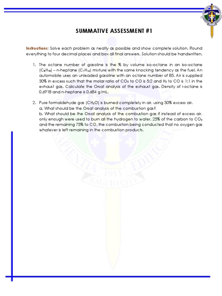 Summative Assessment #1 PDF | PDF